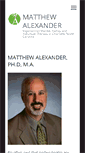 Mobile Screenshot of alexandertherapy.com